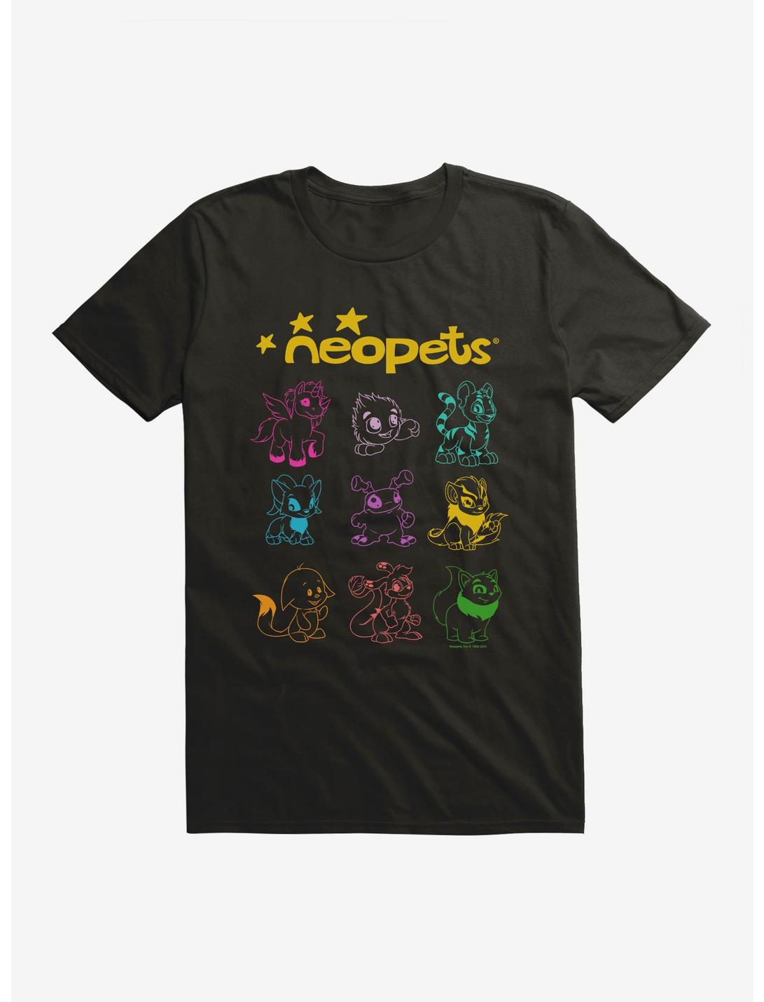 T-shirt Neopets aux traits noirs