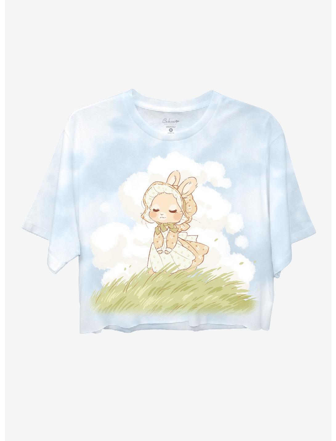 T-shirt court tie-dye enfant fille Bunny Cloud par Little Celesse