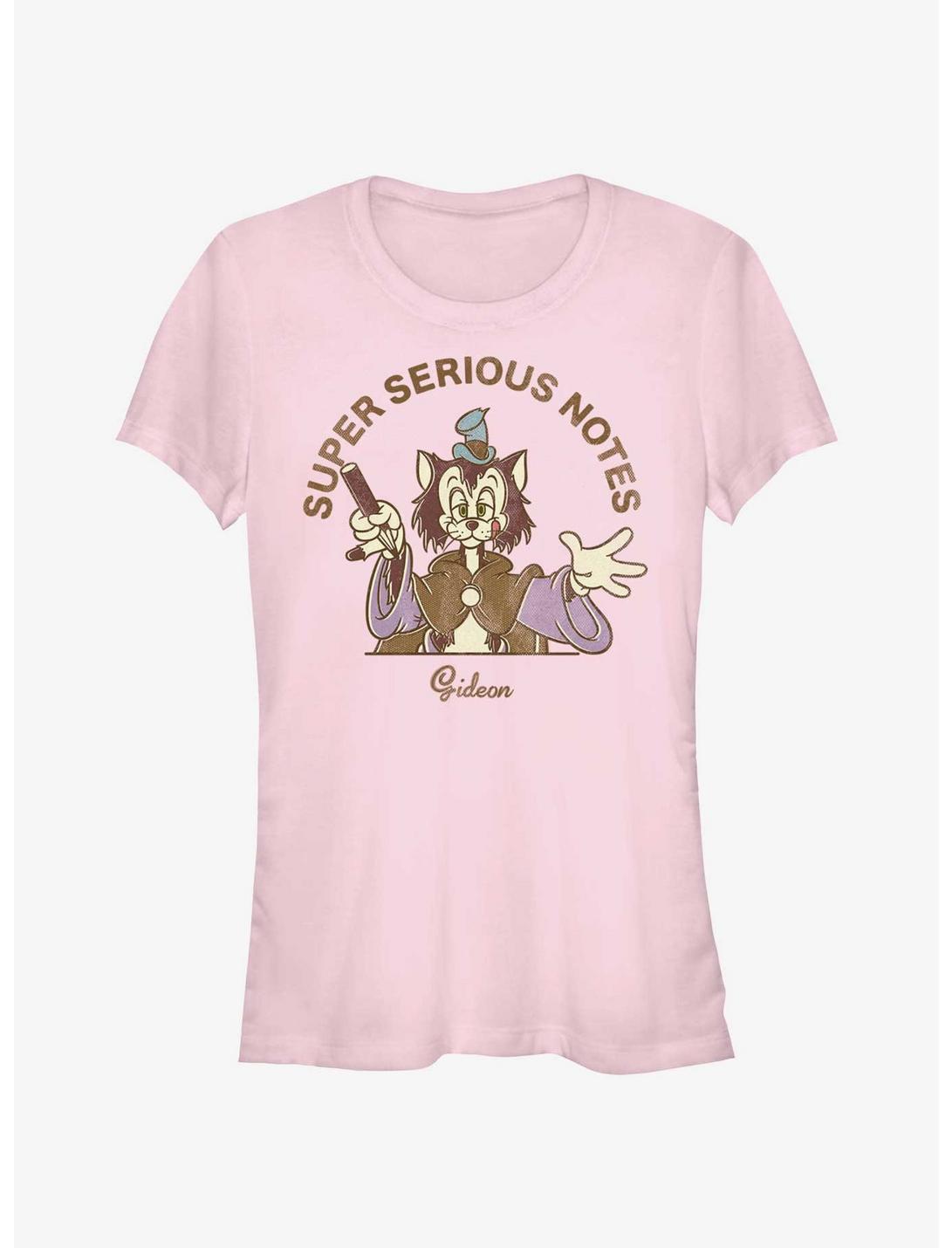 Disney Pinocchio Super Serious Notes Gideon Girls T-Shirt