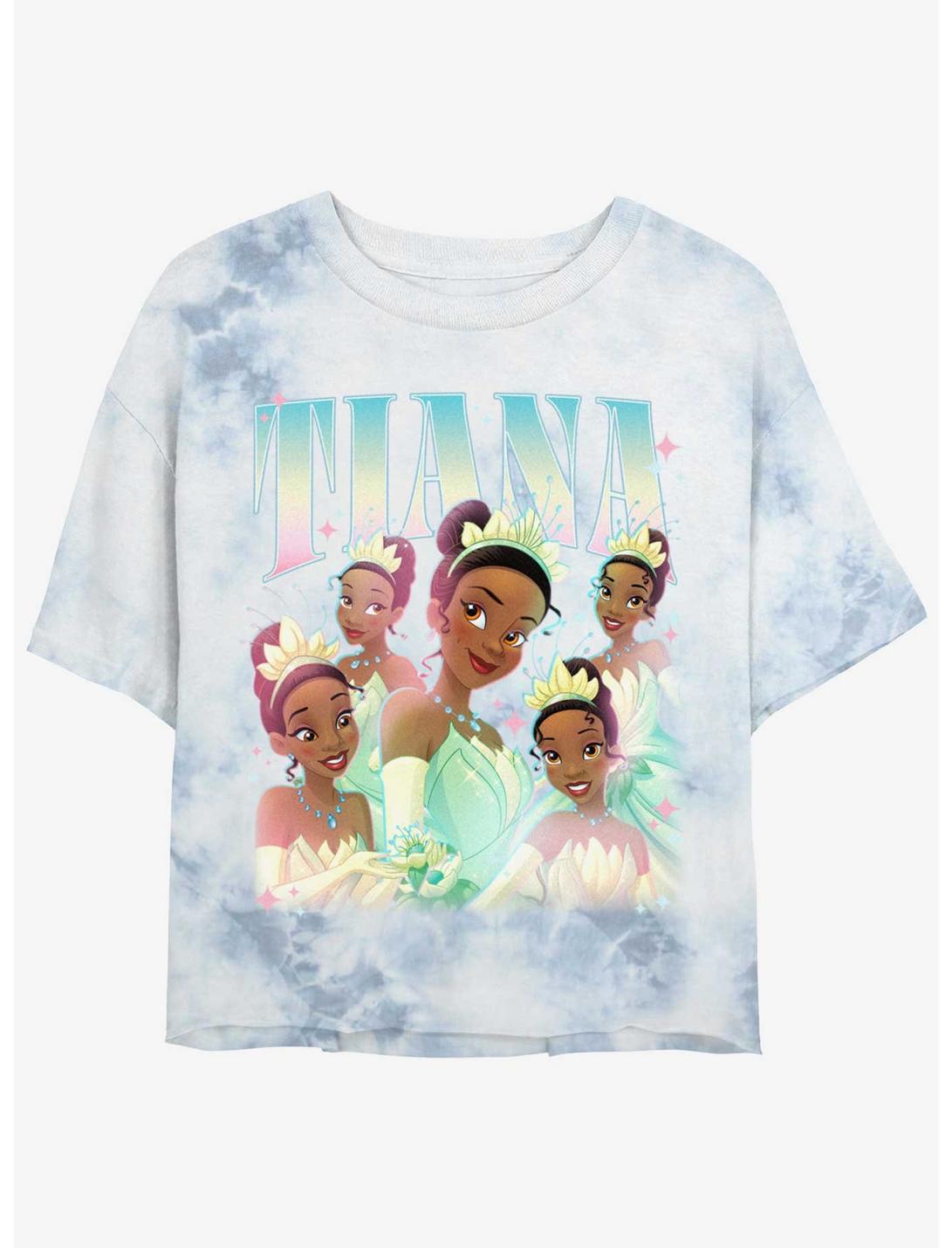 T-shirt court tie-dye pour filles Disney La Princesse et la Grenouille - Portrait de Tiana