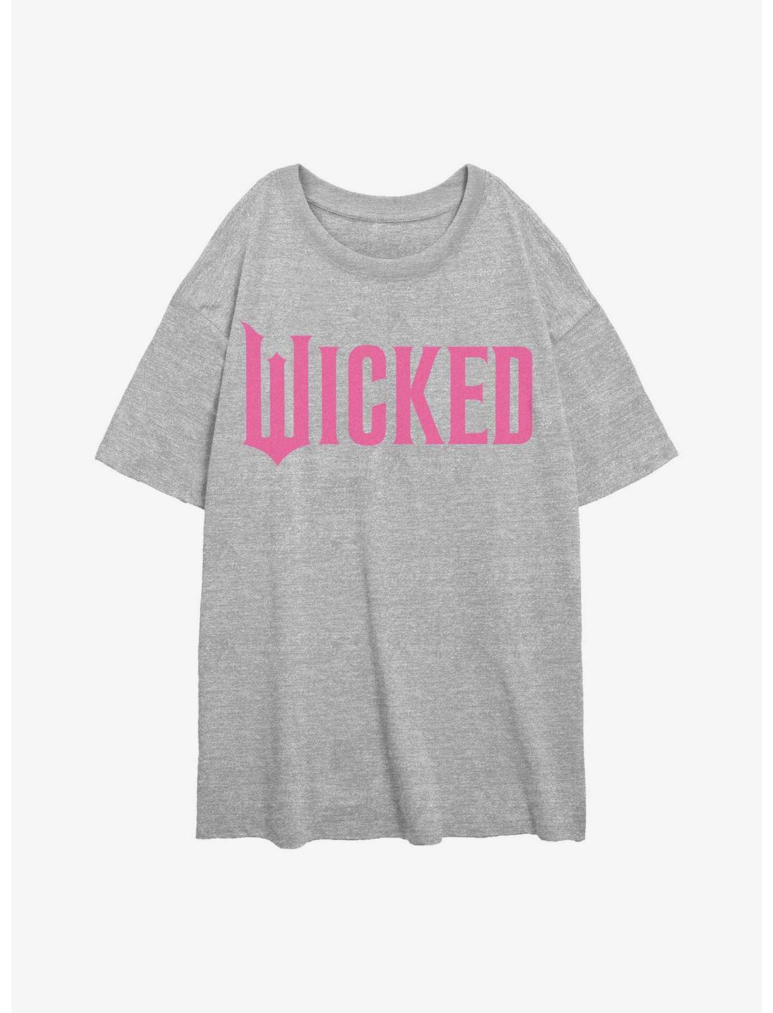 Wicked Simply Wicked Pink Logo Girls Oversized T-Shirt