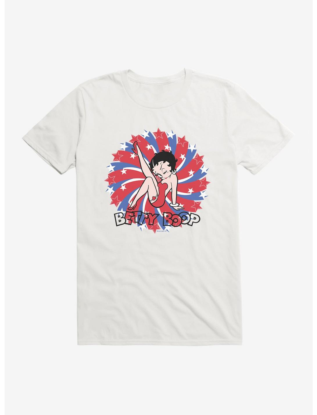 Betty Boop Red and Blue Splash T-Shirt