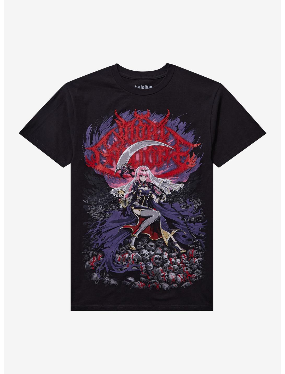 Ghost X Ghost Mori Calliope Metalcropolis T-Shirt