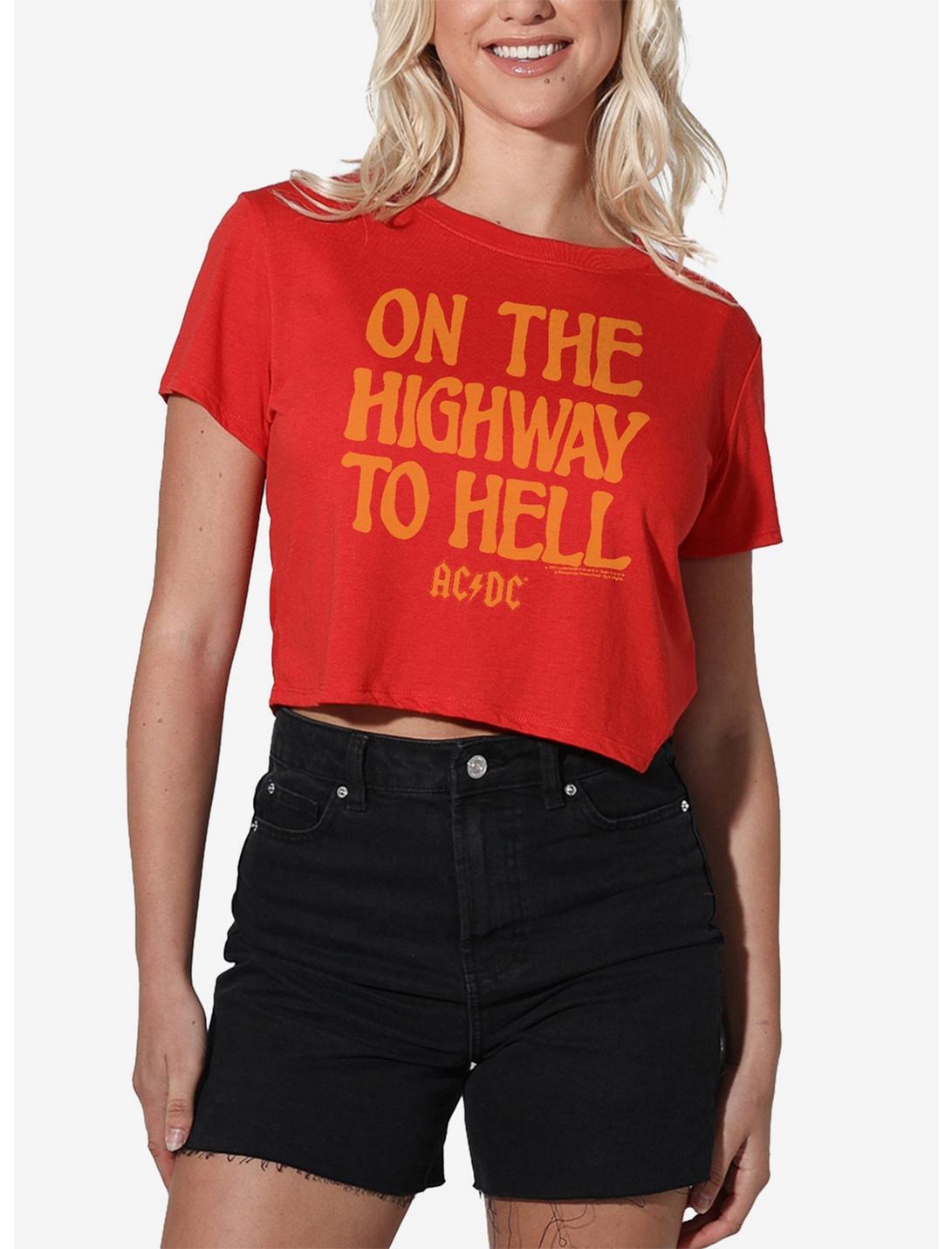 AC/DC The We Salute You Girls Crop Top T-Shirt