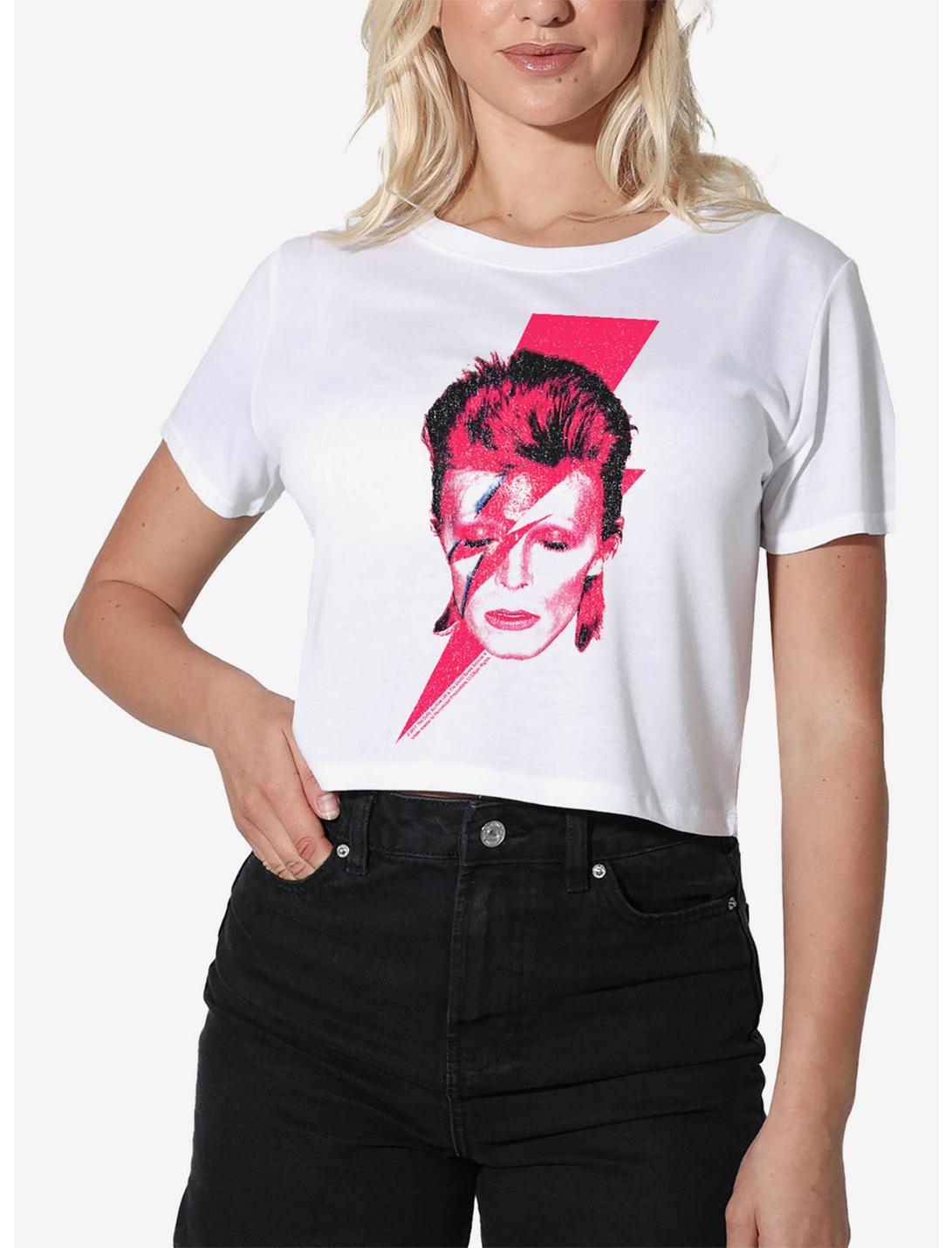 David Bowie Aladdin Sane Girls Crop Top T-Shirt