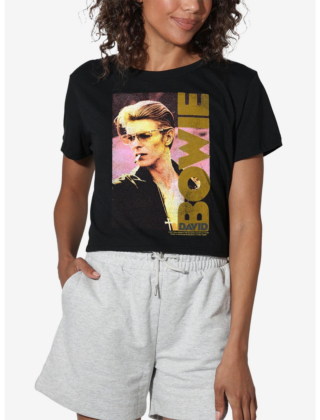 David Bowie Smokin Girls Crop Top T-Shirt