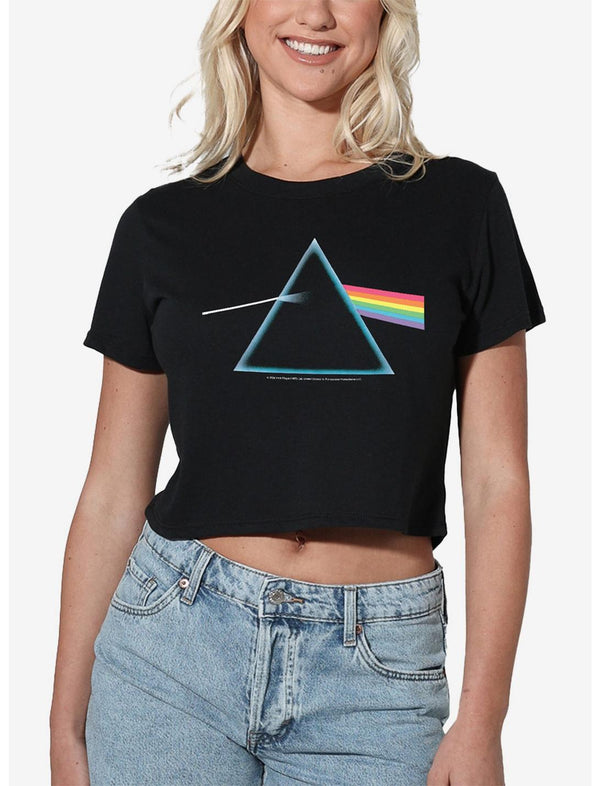 Pink Floyd Dark Side Prism Girls Crop Top T-Shirt