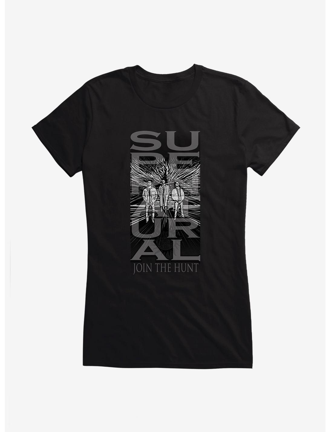 T-shirt fille "Supernatural Join The Hunt" style bannière
