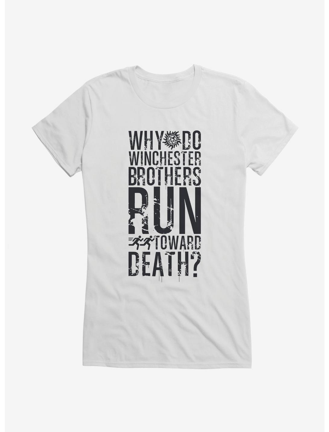 Supernatural Run Toward Death Girls T-Shirt