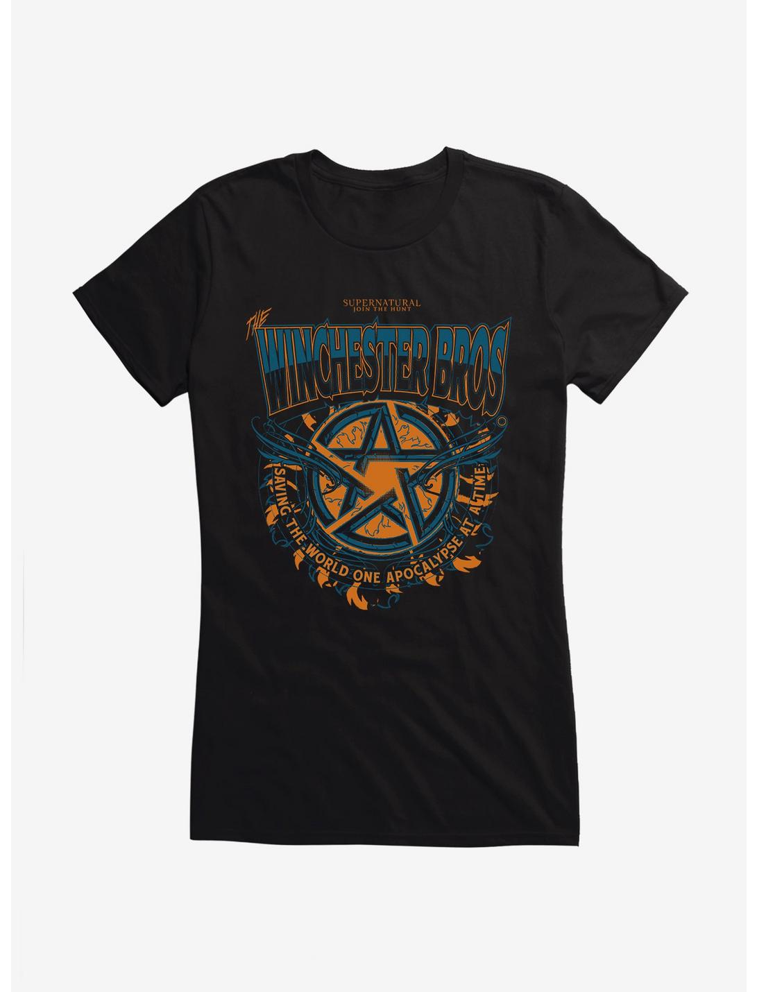 T-shirt Pentagram Winchester Bros Surnaturel pour filles