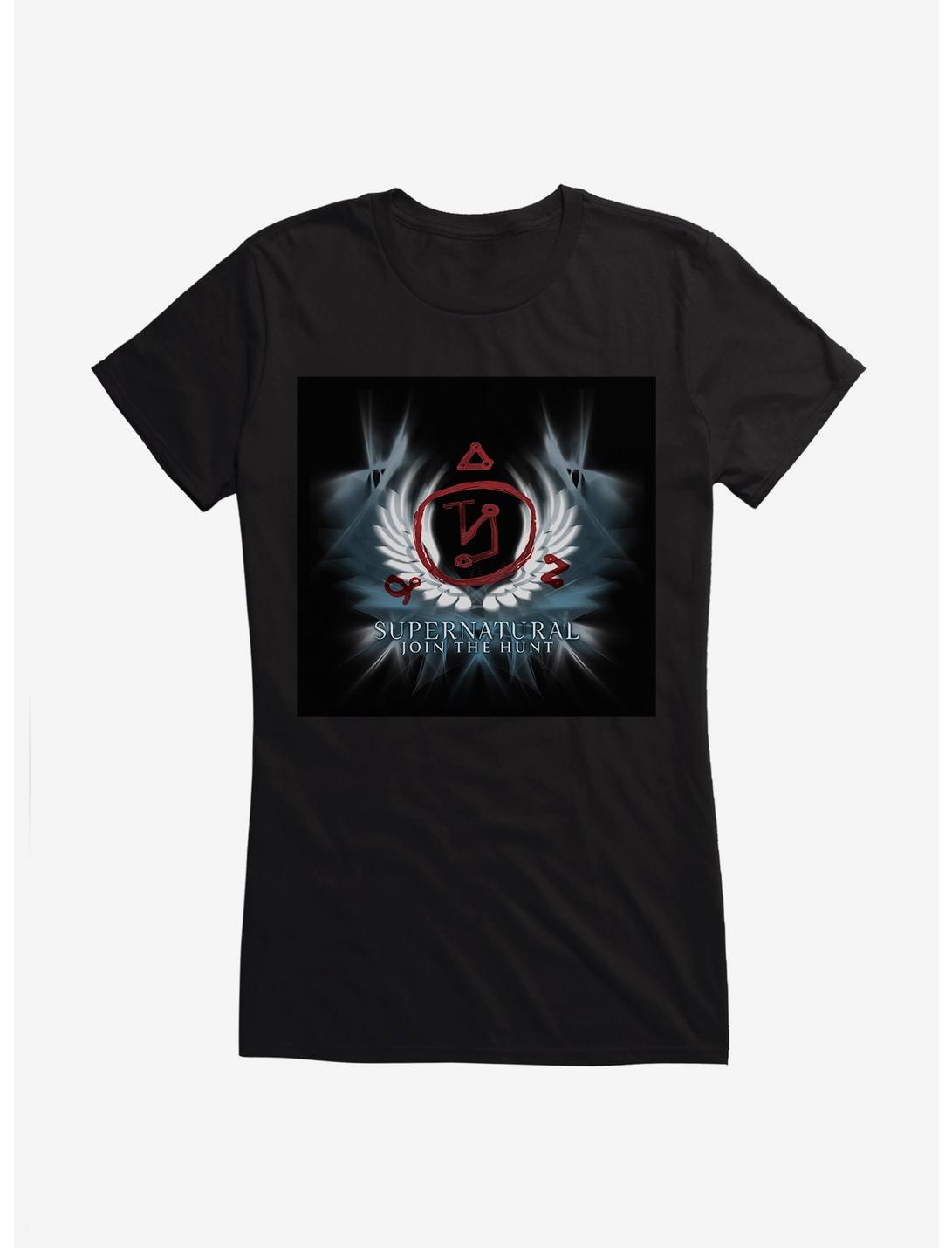 Supernatural Wings Emblem Girls T-Shirt