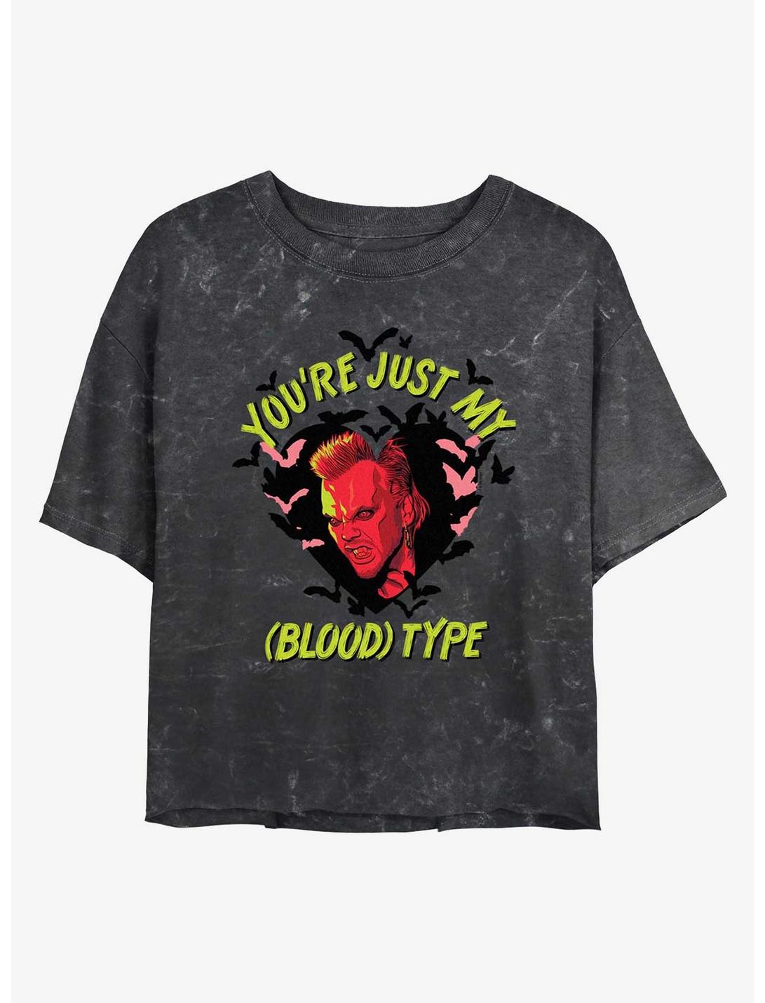 T-shirt court The Lost Boys You're My Blood Type Girls Mineral Wash