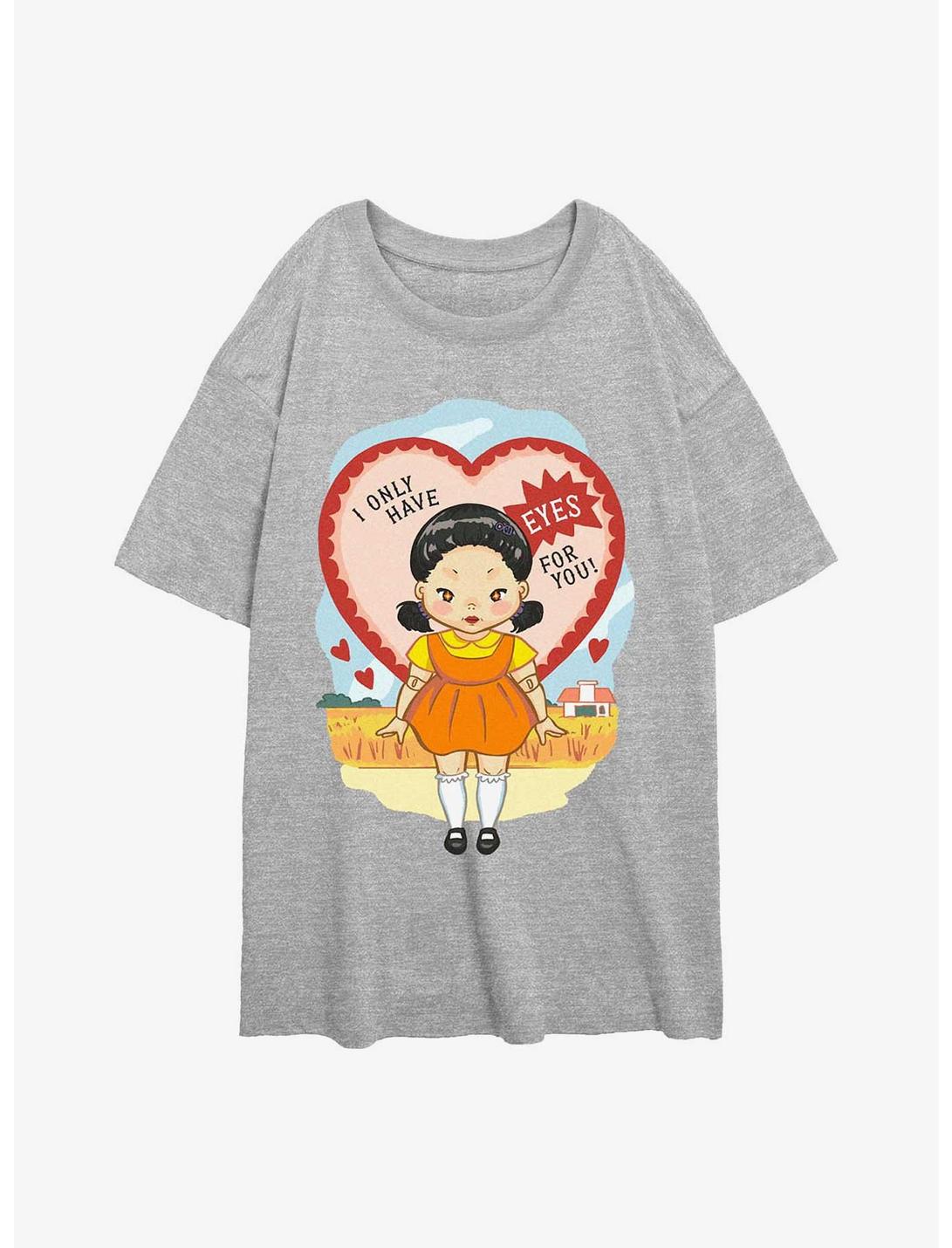 Squid Game I Only Have Eyes For You Girls Oversized T-Shirt