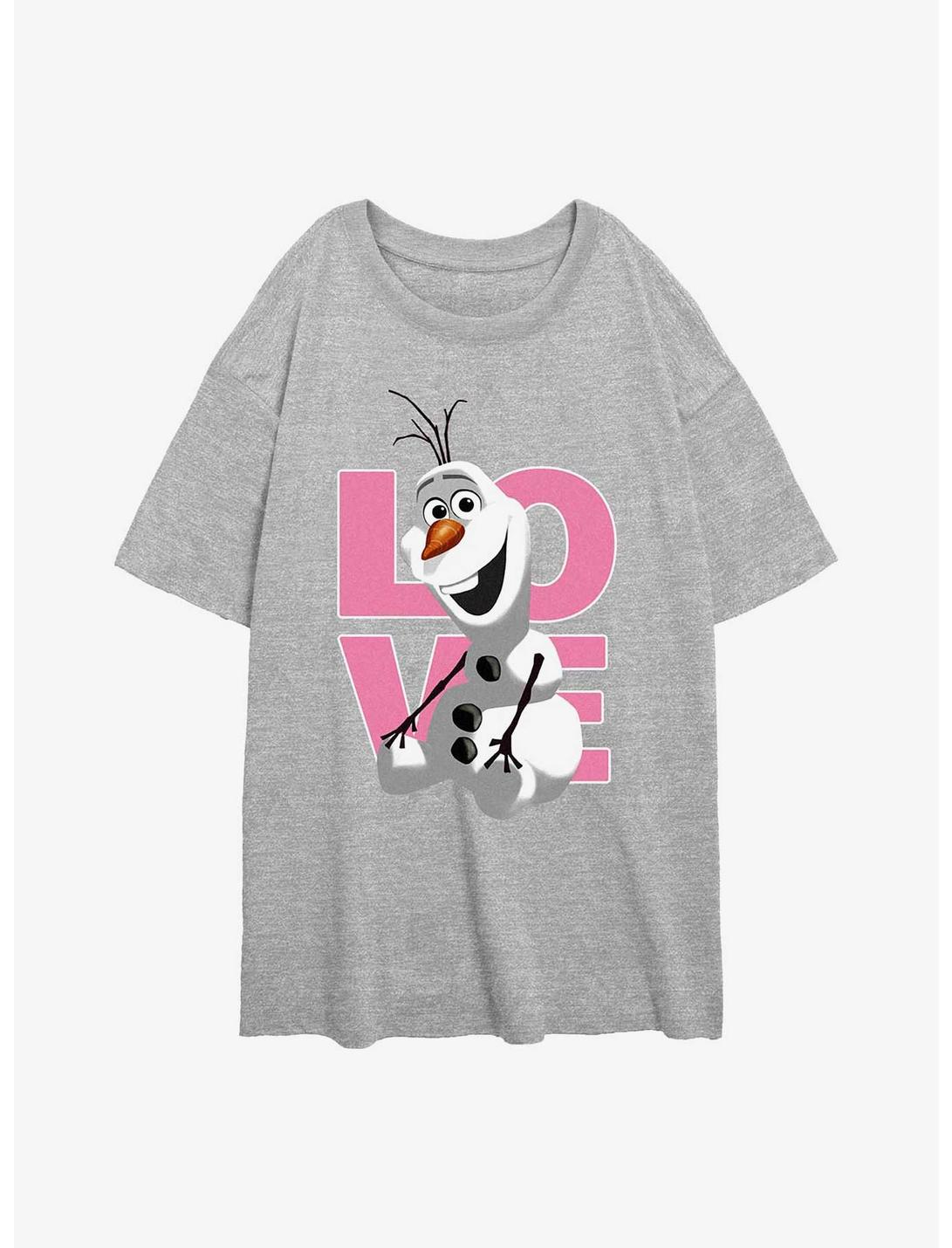 T-shirt surdimensionné Disney La Reine des Neiges L'amour d'Olaf pour filles