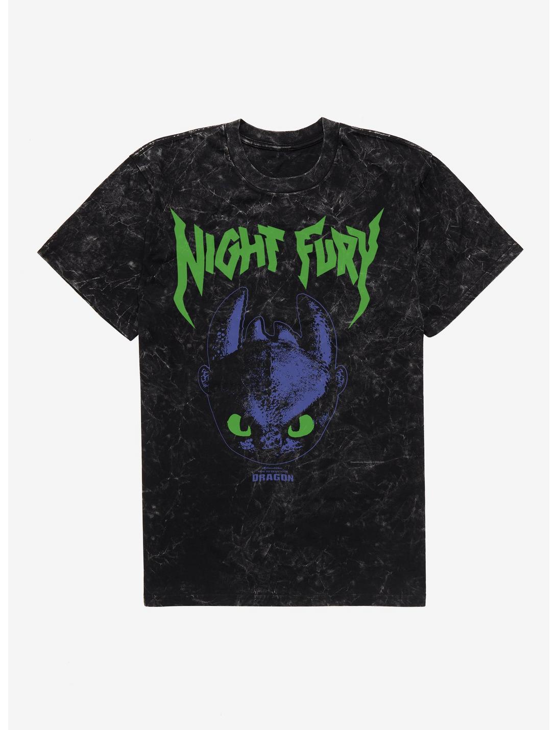 HTTYD Night Fury Mineral Wash T-Shirt