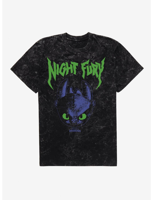 HTTYD Night Fury Mineral Wash T-Shirt