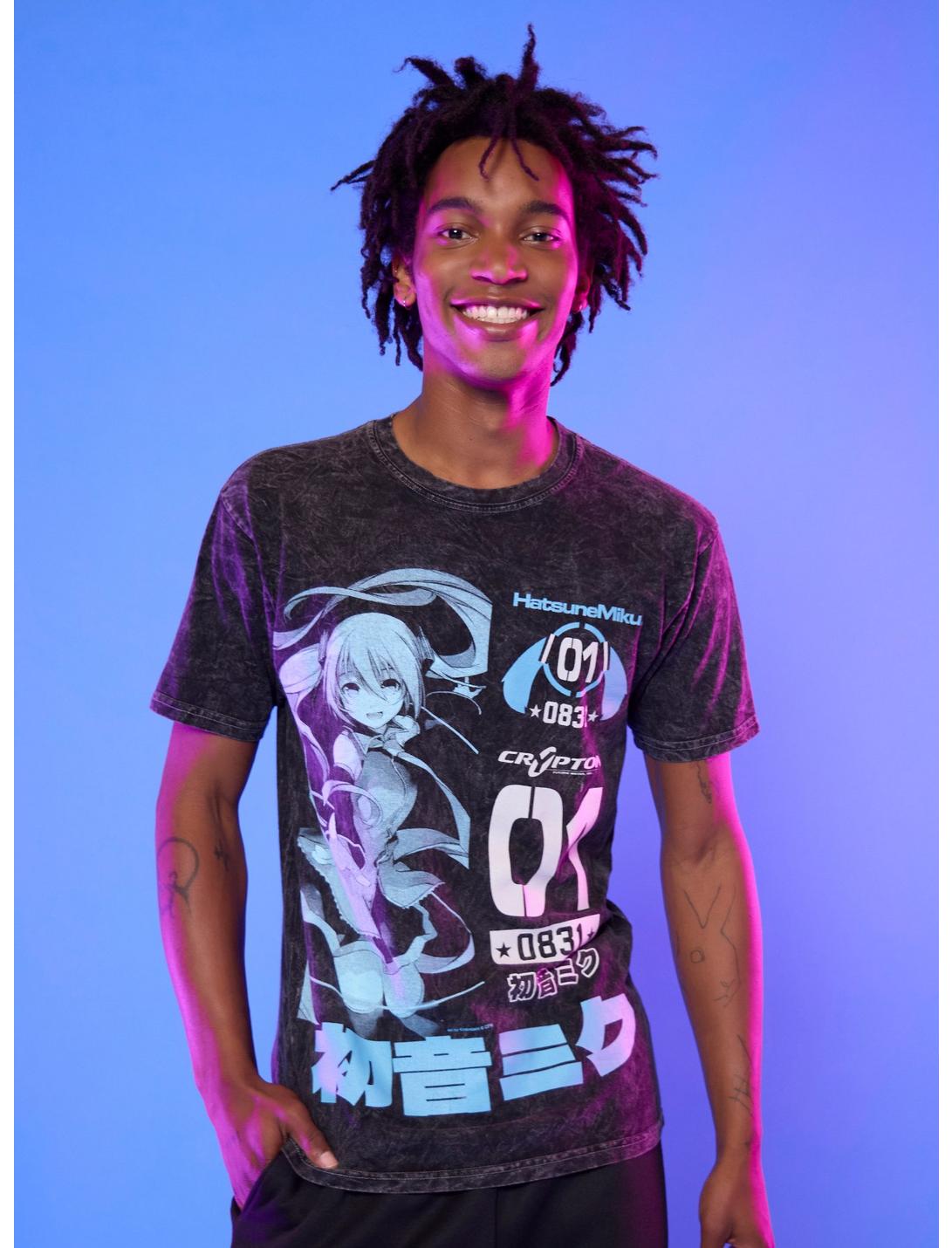 Hatsune Miku Jumbo Graphic Mineral Wash T-Shirt
