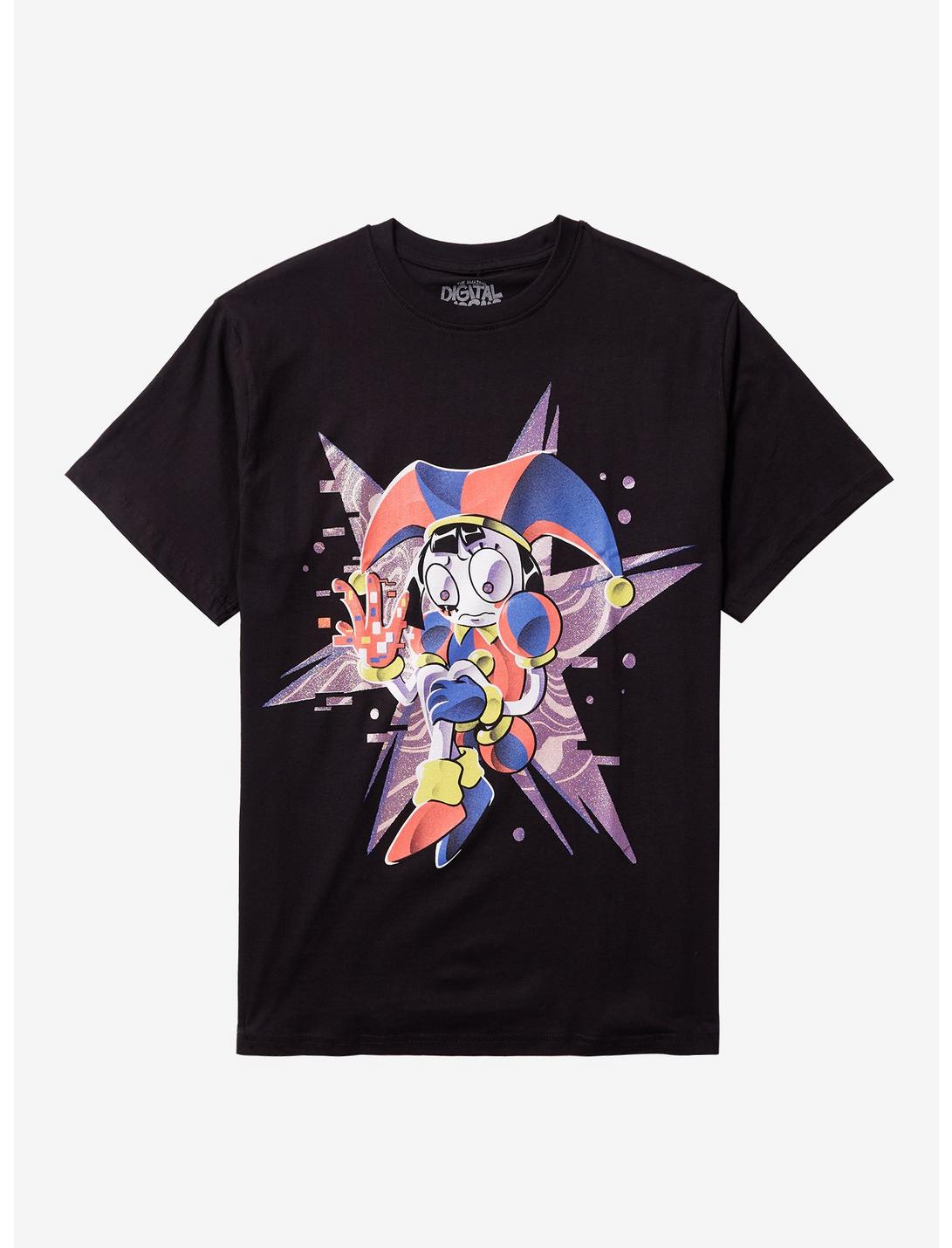T-shirt Pailleté Pomni du Cirque Numérique Incroyable