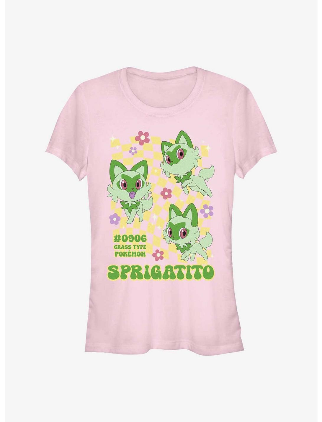 T-shirt Fille Pokémon Poussacha Type Plante