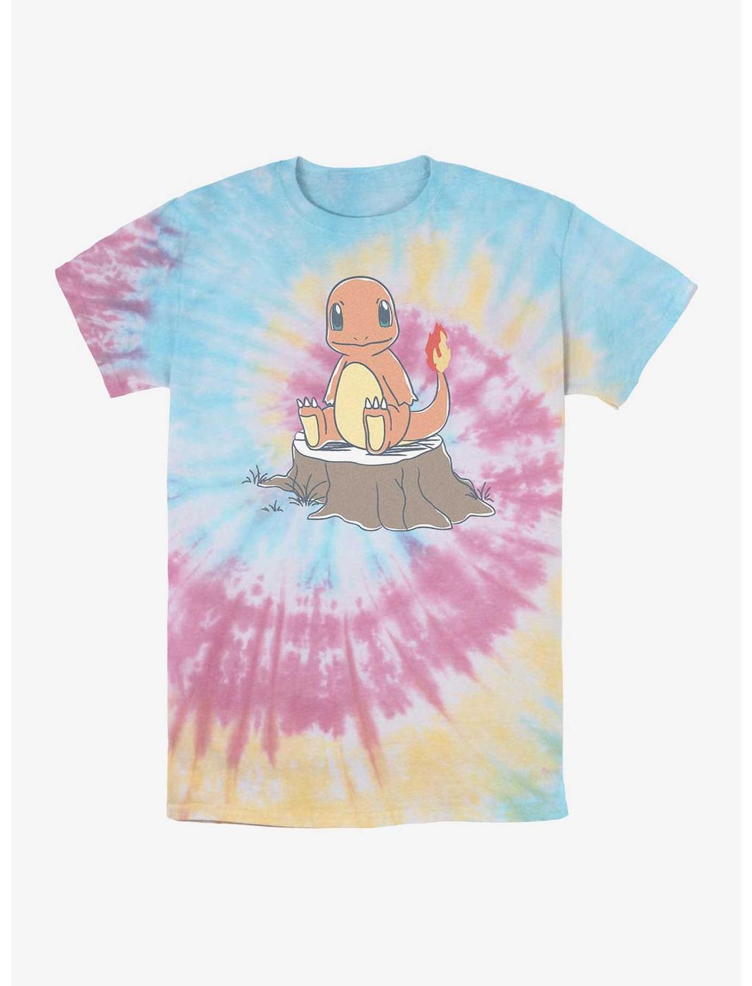 Pokemon Charmander Simple Tie-Dye T-Shirt