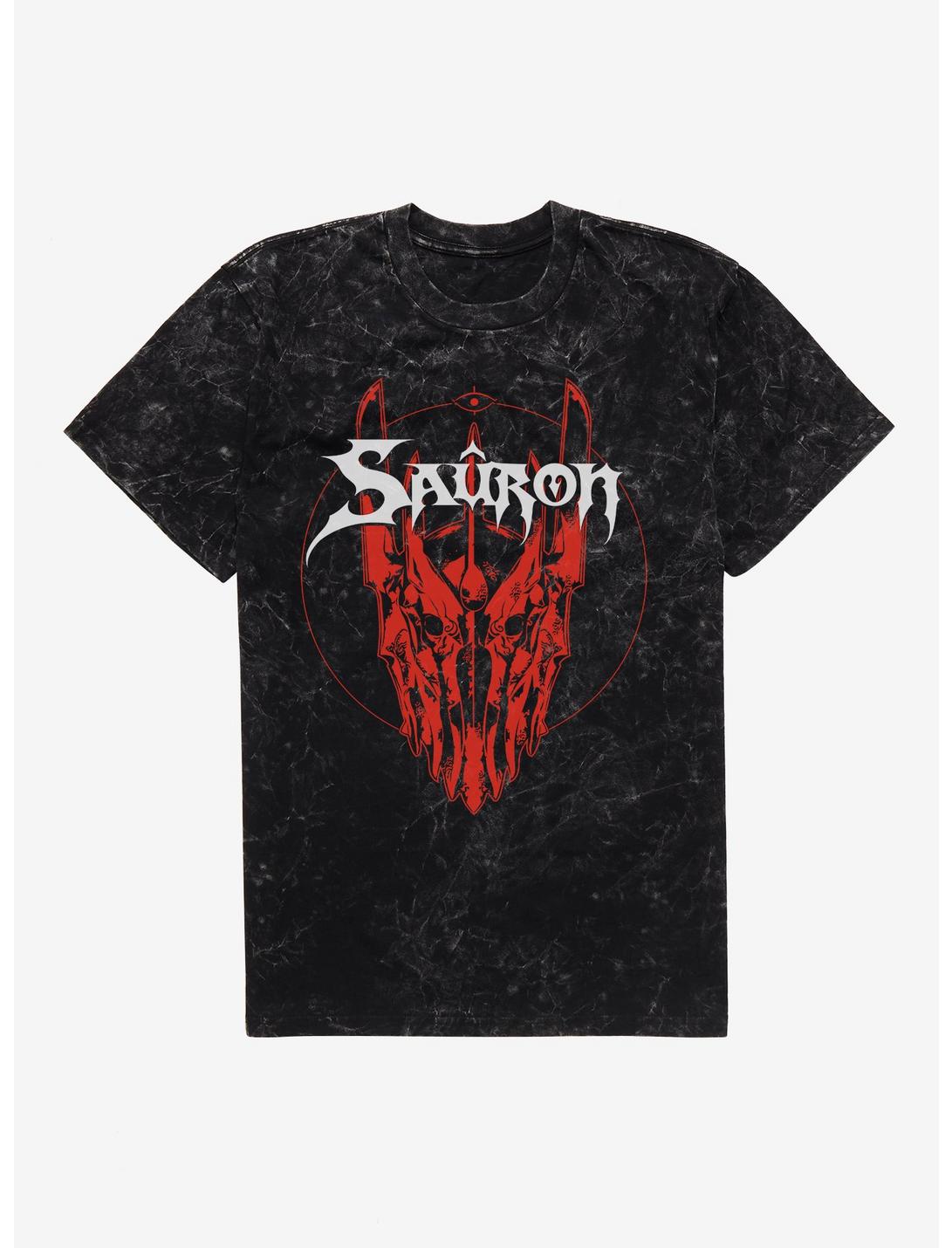T-shirt The Lord Of The Rings Casque de Sauron effet délavé