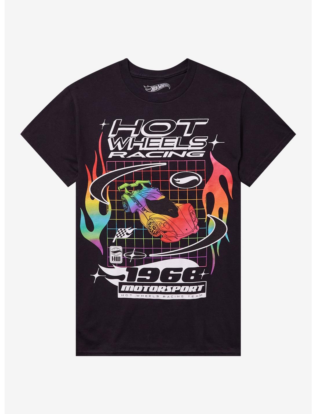 Hot Wheels Rainbow Race Car Girls T-Shirt