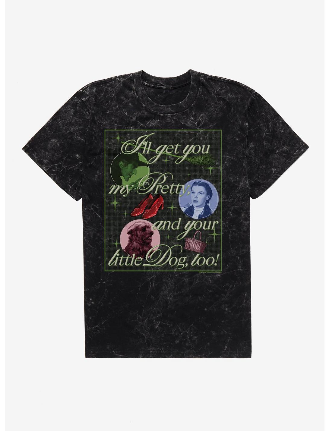 T-shirt à délavage minéral Le magicien d'Oz « Je t'aurai, ma jolie »
