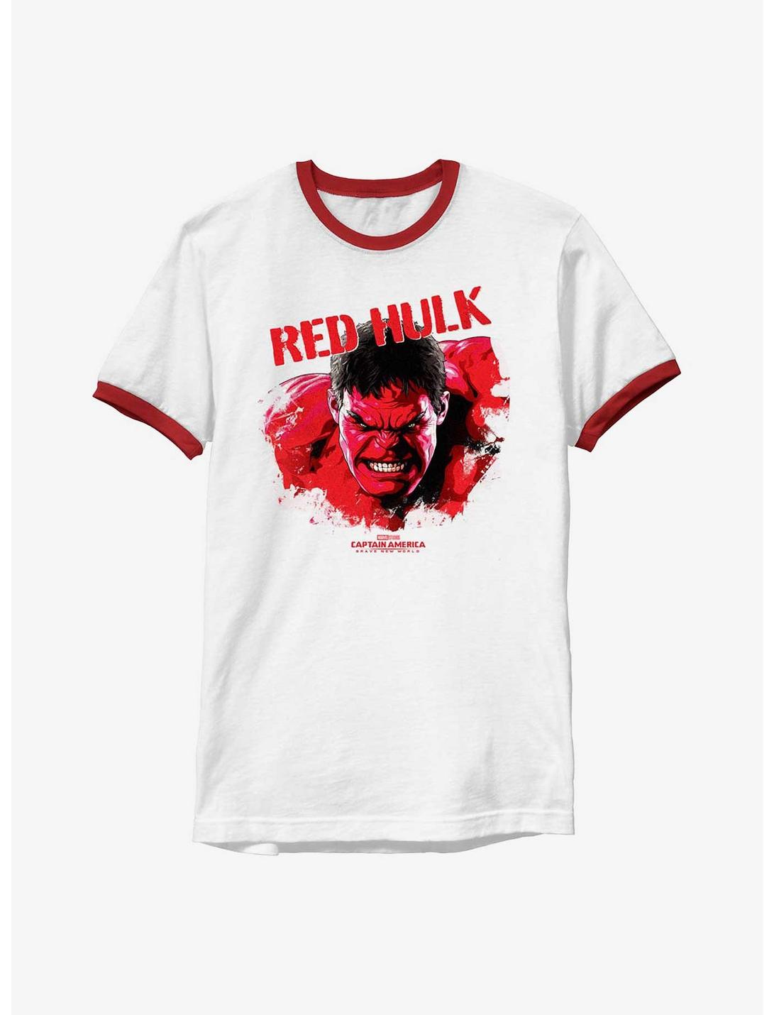 Captain America: Brave New World Red Hulk Bust Ringer T-Shirt