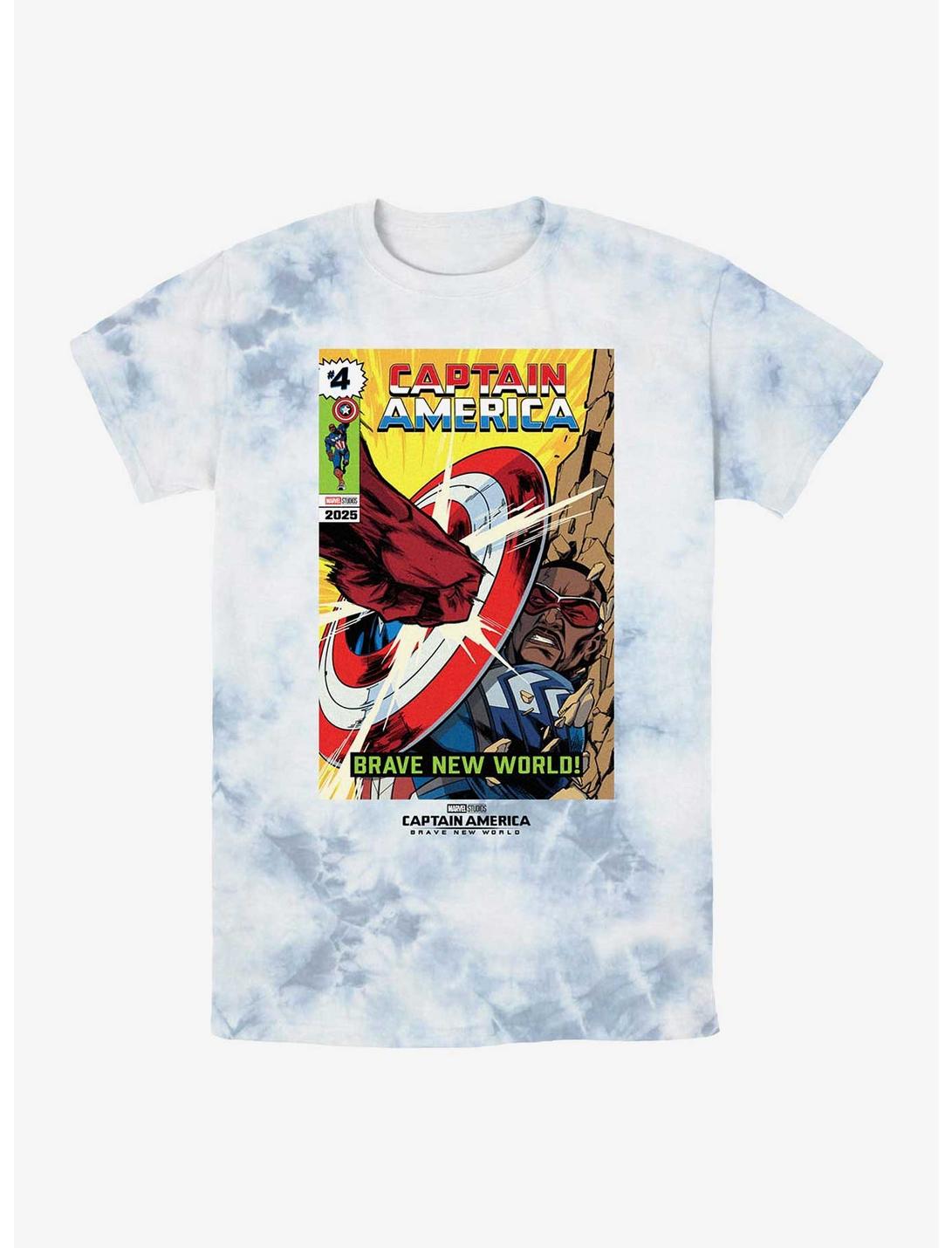 Captain America: Brave New World Comic Cover Tie-Dye T-Shirt