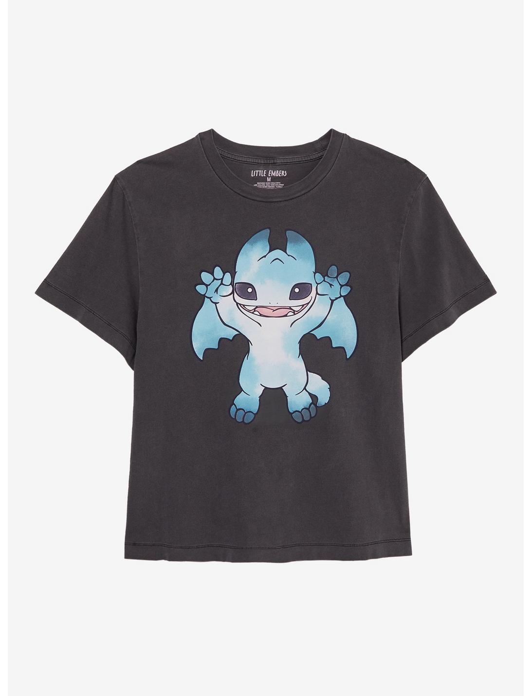Little Embers Blue Dragon Two-Sided Girls T-Shirt