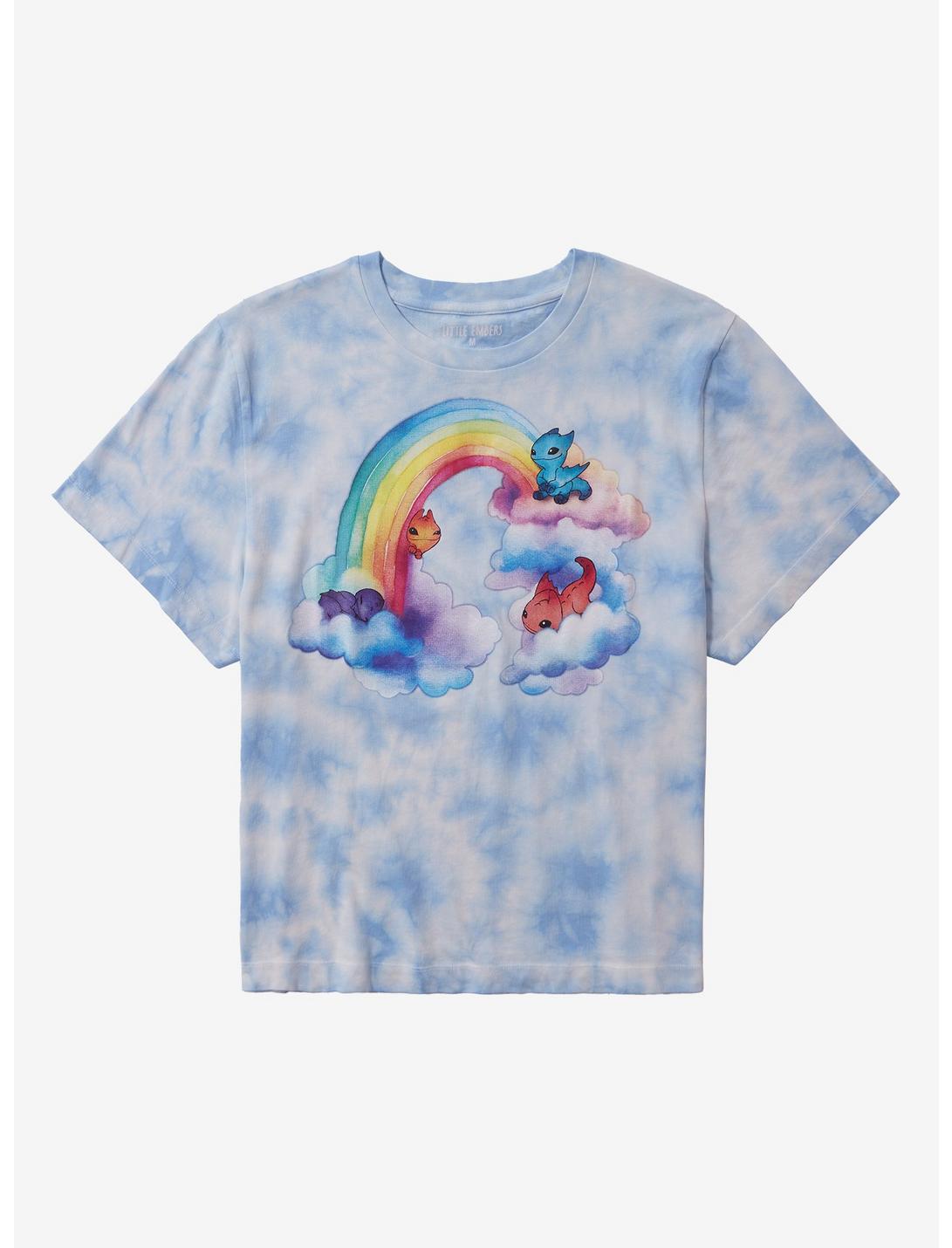 Little Embers Rainbow Tie-Dye Girls T-Shirt