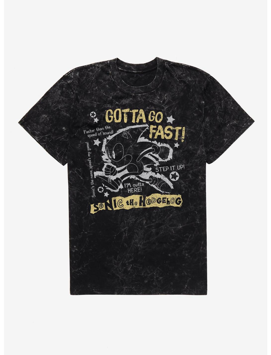 Sonic The Hedgehog Gotta Go Fast! Mineral Wash T-Shirt