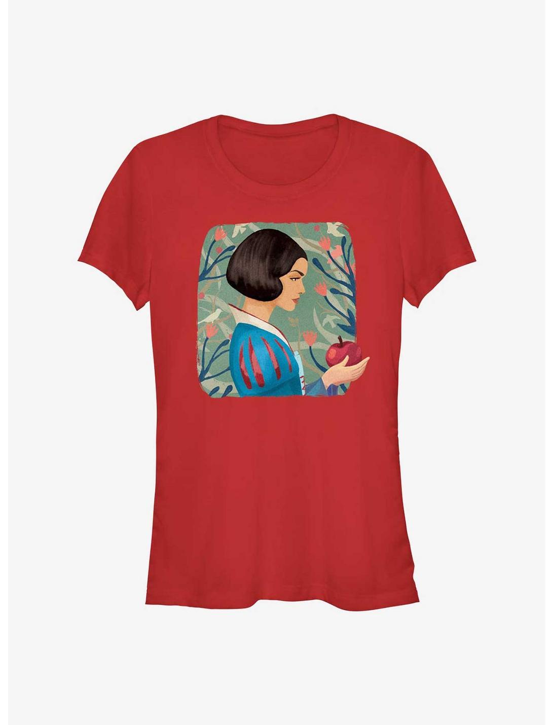 T-shirt Fille Disney Blanche-Neige Portrait Pomme Live Action