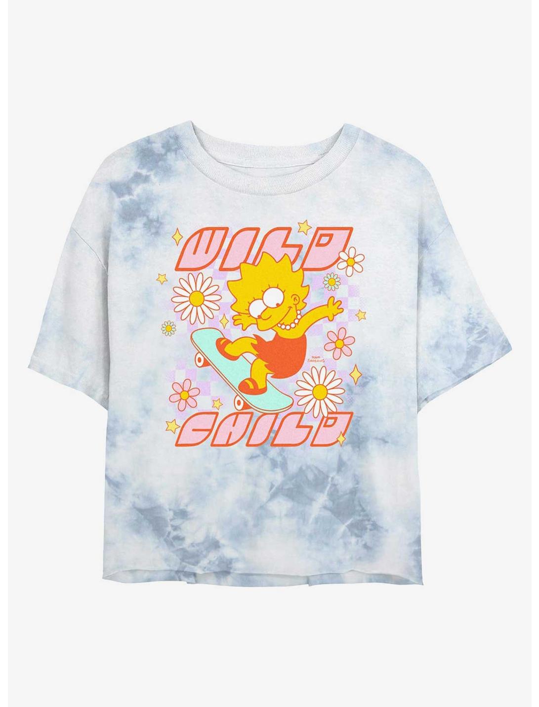 T-shirt court tie-dye The Simpsons Lisa Enfant Sauvage pour filles