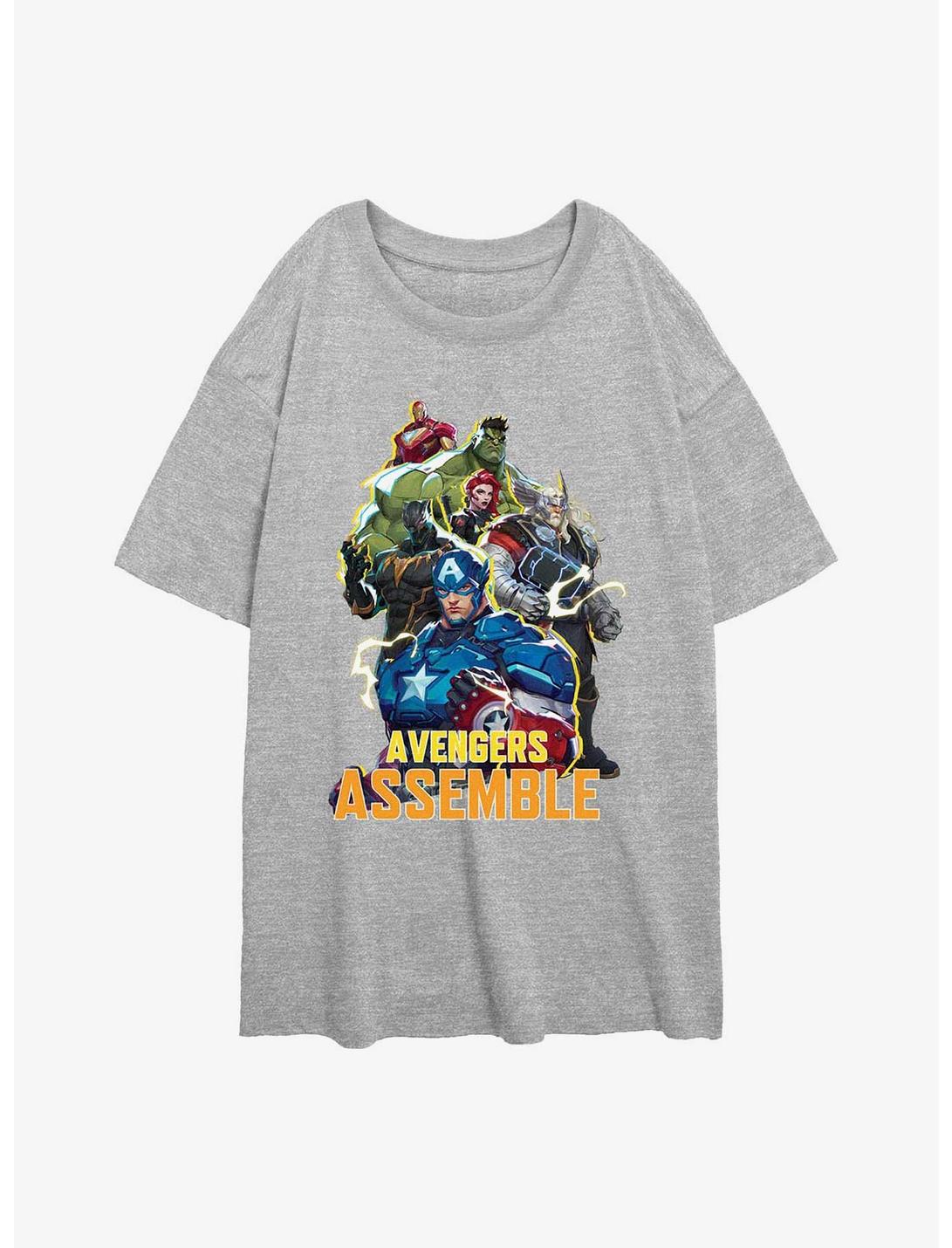 Marvel Rivals Avengers Assemble Girls Oversized T-Shirt