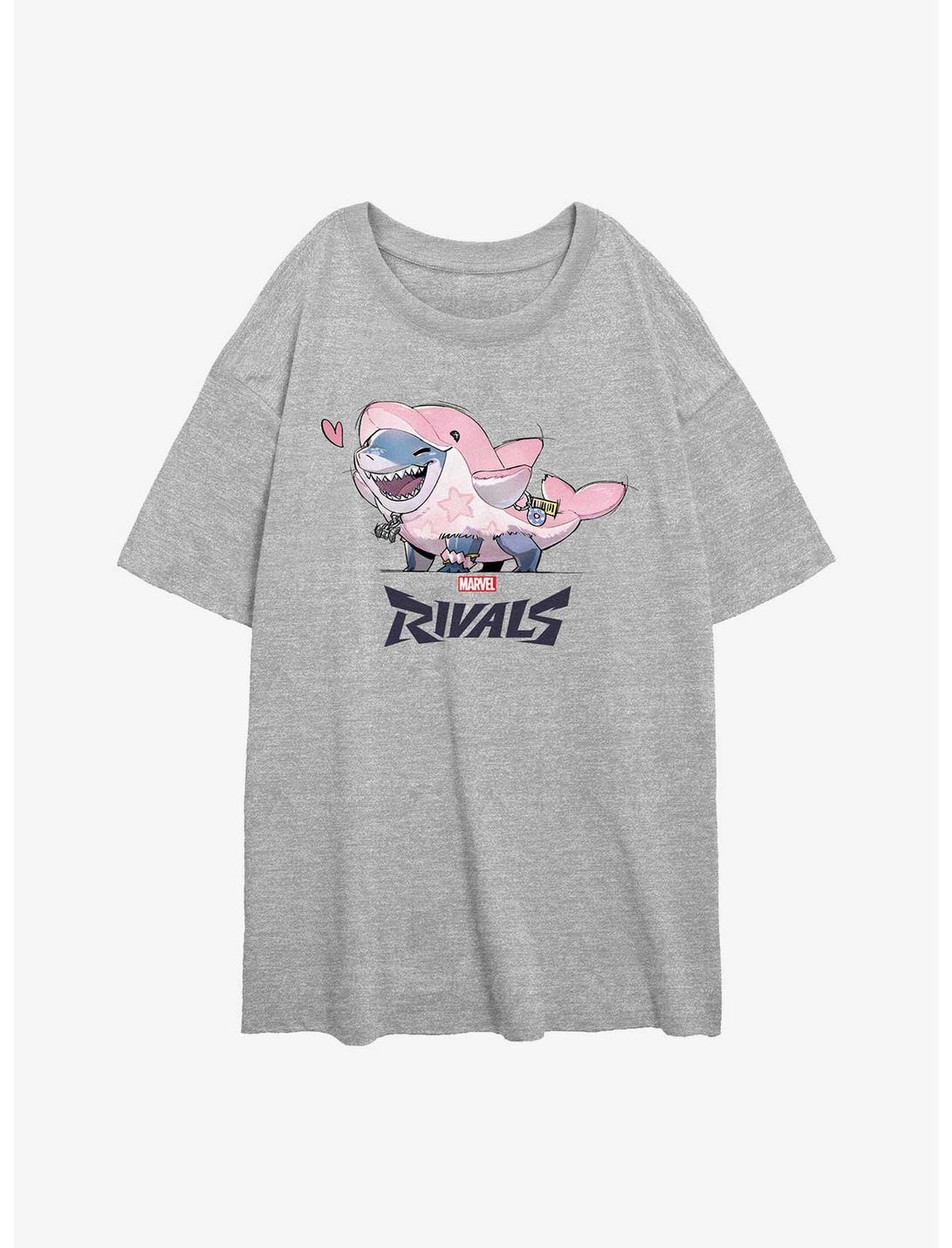 Lovely Jeff Shark Girls Oversized T-Shirt