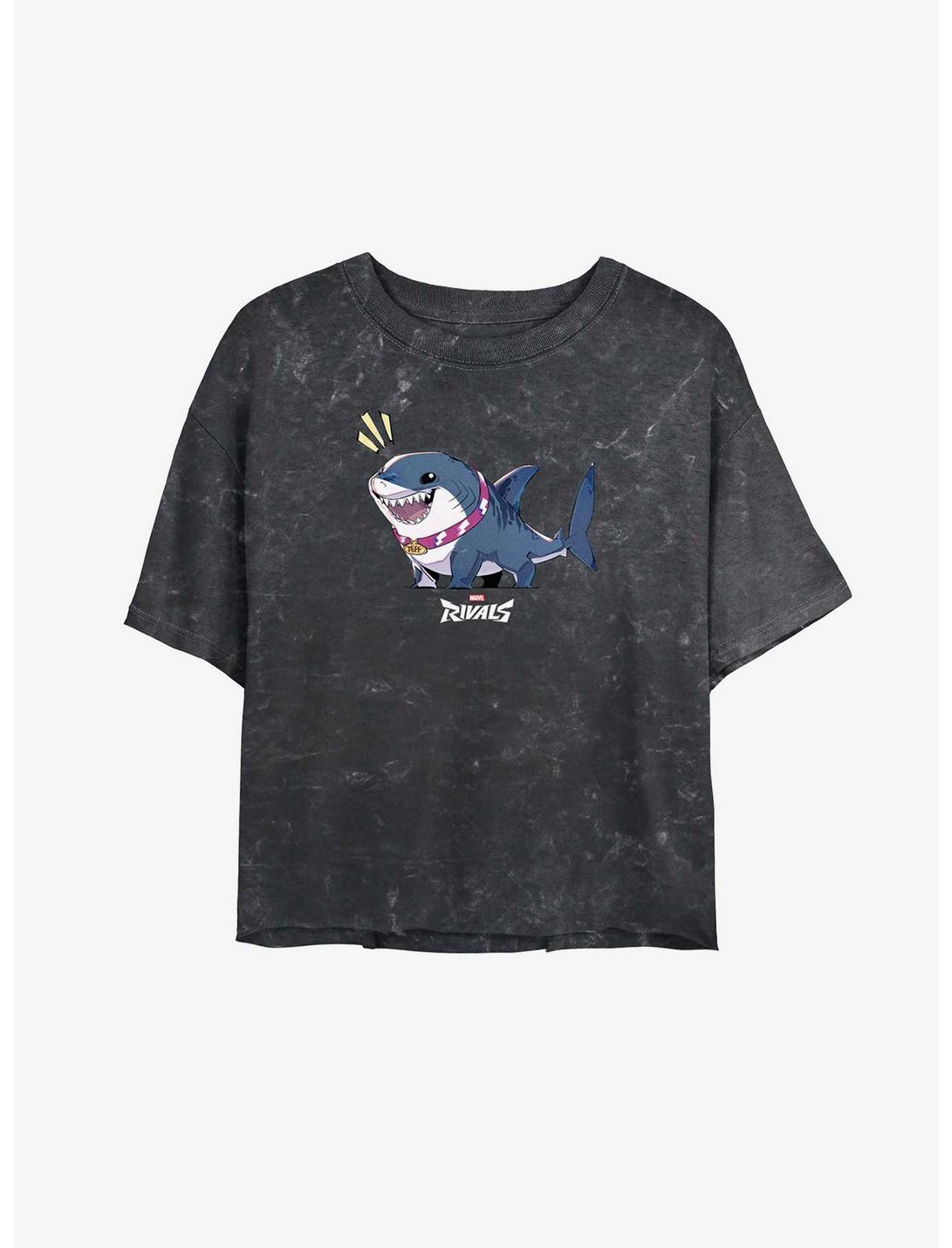 Marvel Rivals Jeff Speaks Mineral Wash Girls Crop T-Shirt
