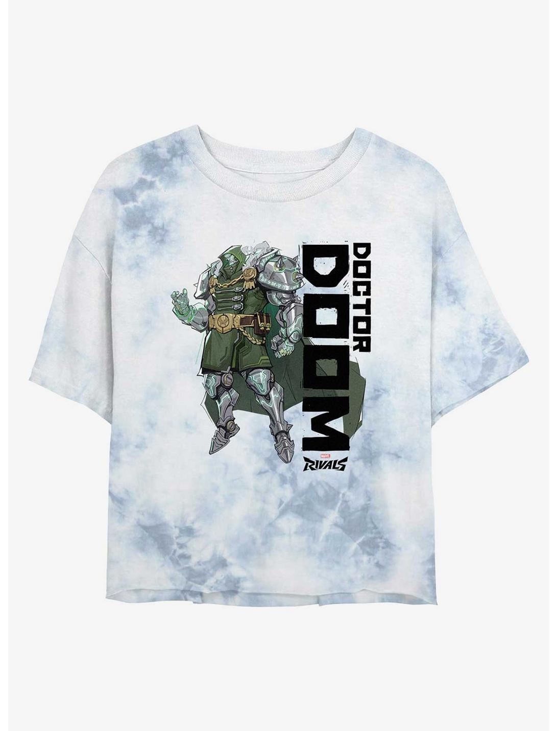 Marvel Rivals Doctor Doom Tie-Dye Girls Crop T-Shirt