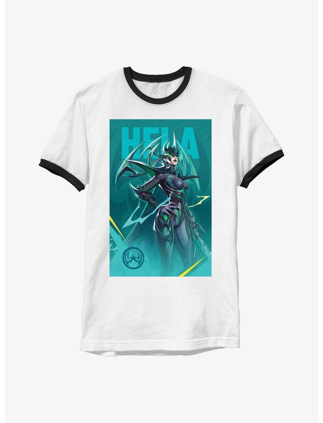 Marvel Rivals Hela Pose Ringer T-Shirt