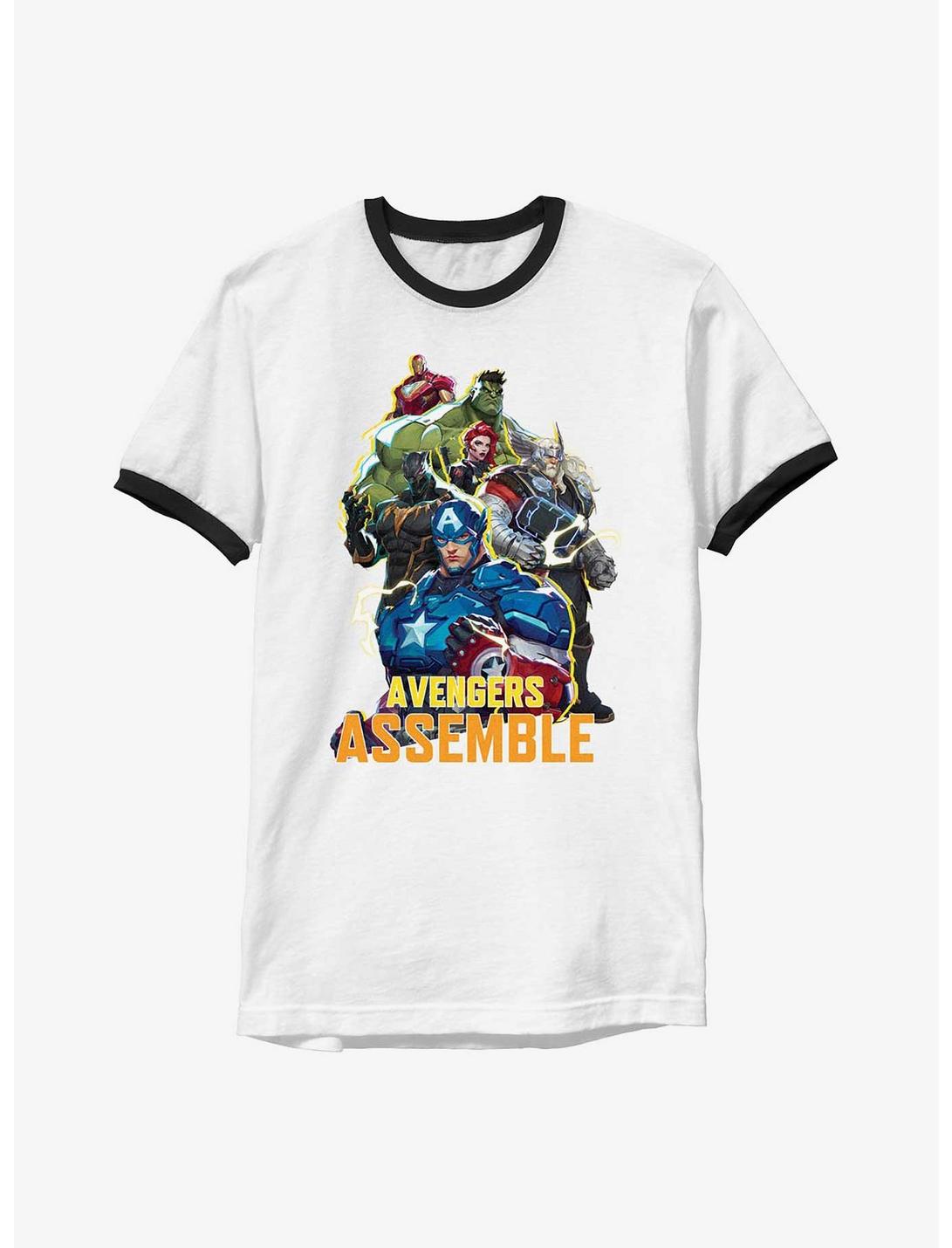 Marvel Rivals Avengers Assemble Ringer T-Shirt