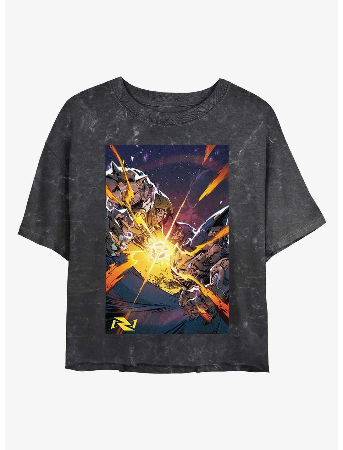 Final Fight Mineral Wash Girls Crop T-Shirt