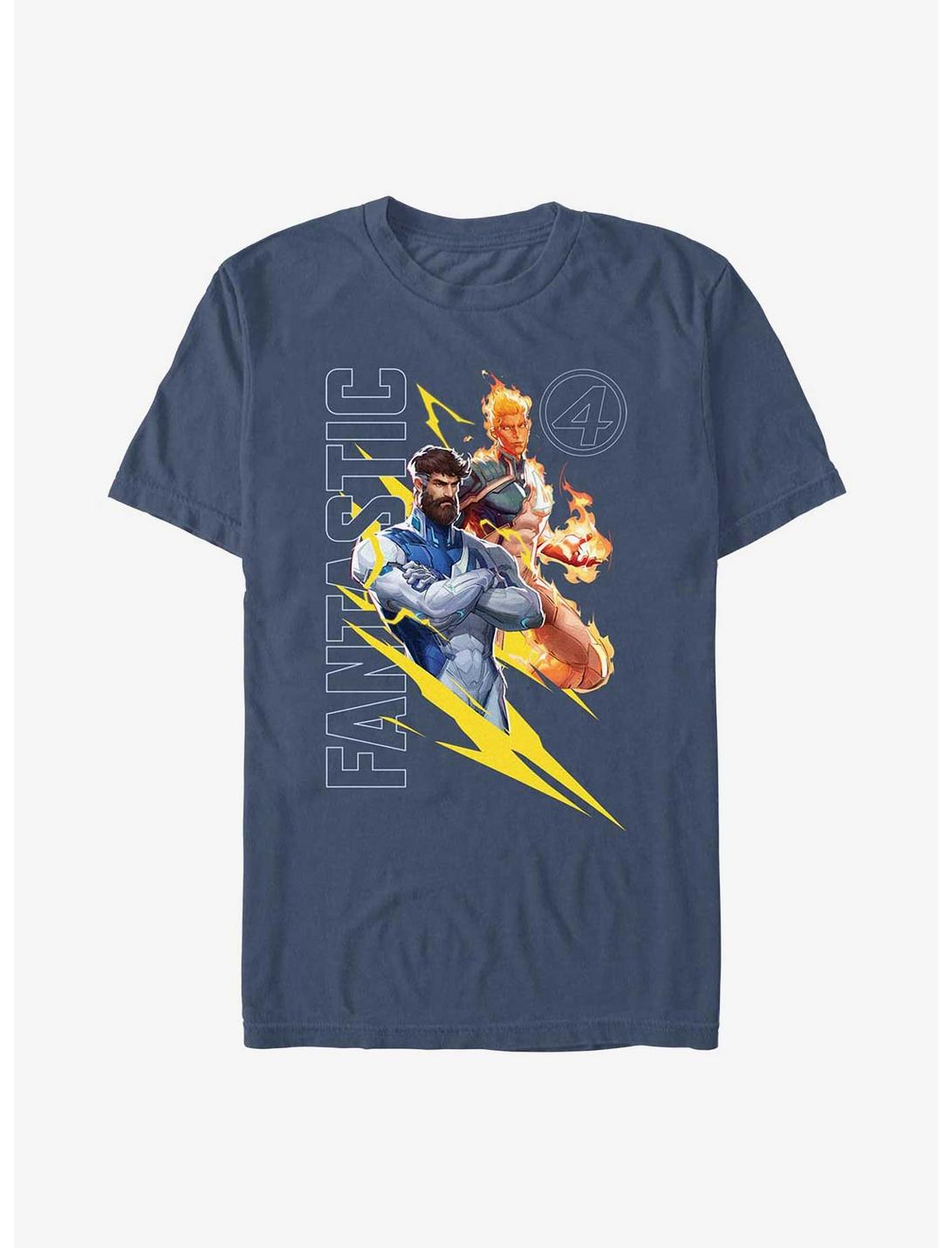 Marvel Rivals John Storm And Reed Garment Dye T-Shirt