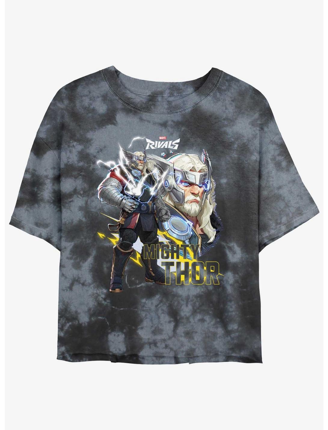 Marvel Rivals Mighty Thor Tie-Dye Girls Crop T-Shirt