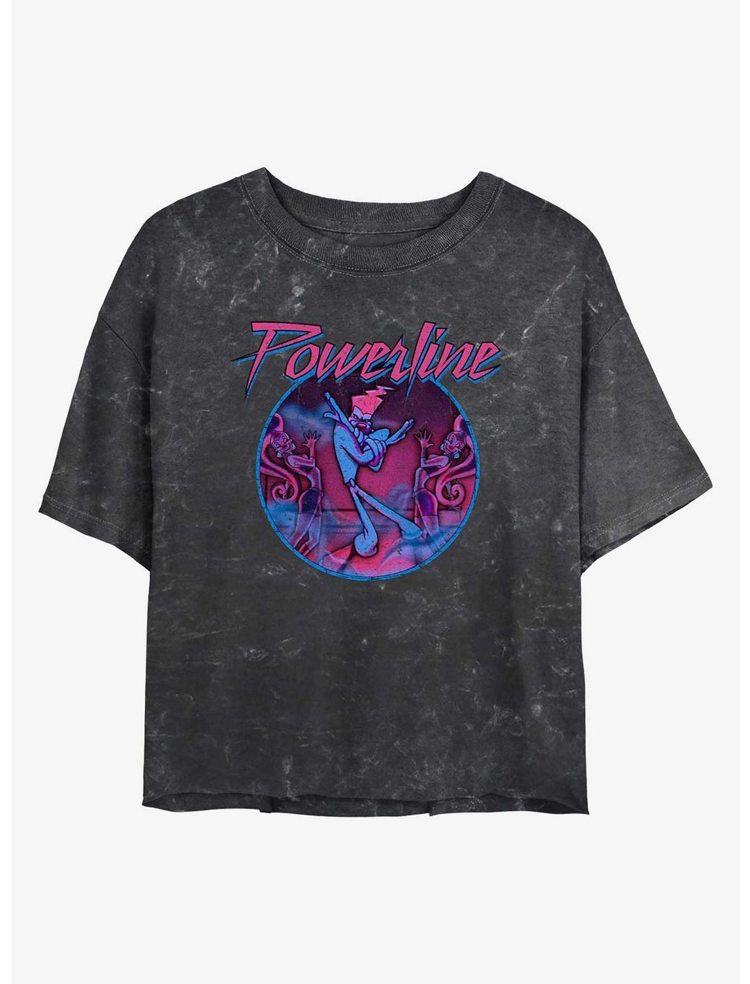 Disney A Goofy Movie Powerline Dance Pose Girls Mineral Wash Crop T-Shirt