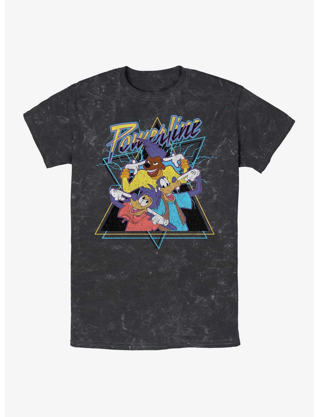 T-shirt Disney Dingo et Max : Groupe Powerline, lavage minéral