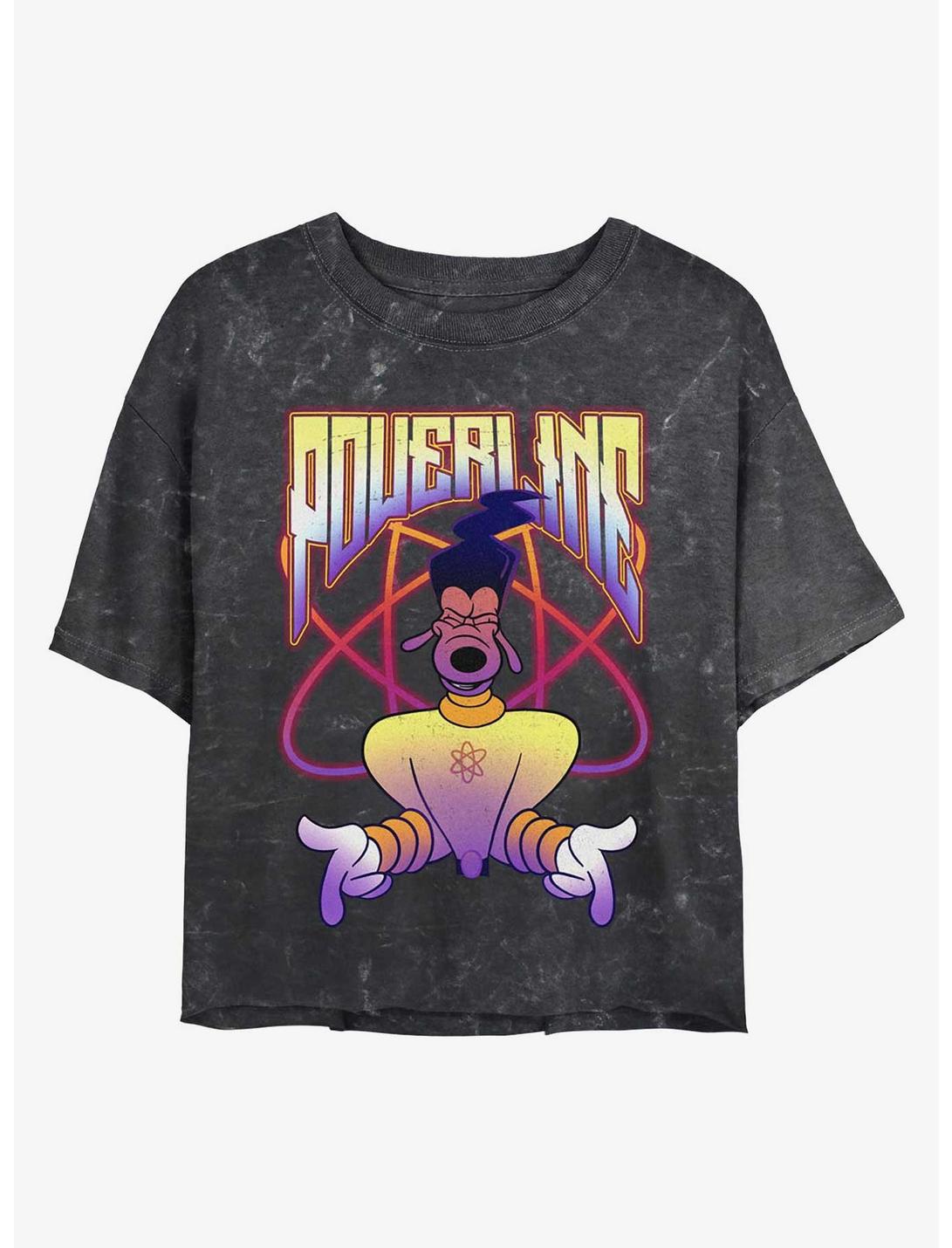 T-shirt court minéral délavé Disney A Goofy Movie Powerline Jam pour filles