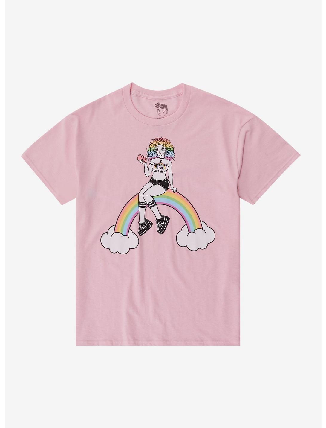 Can't Even Think Straight Rainbow T-Shirt By Nico Salazar