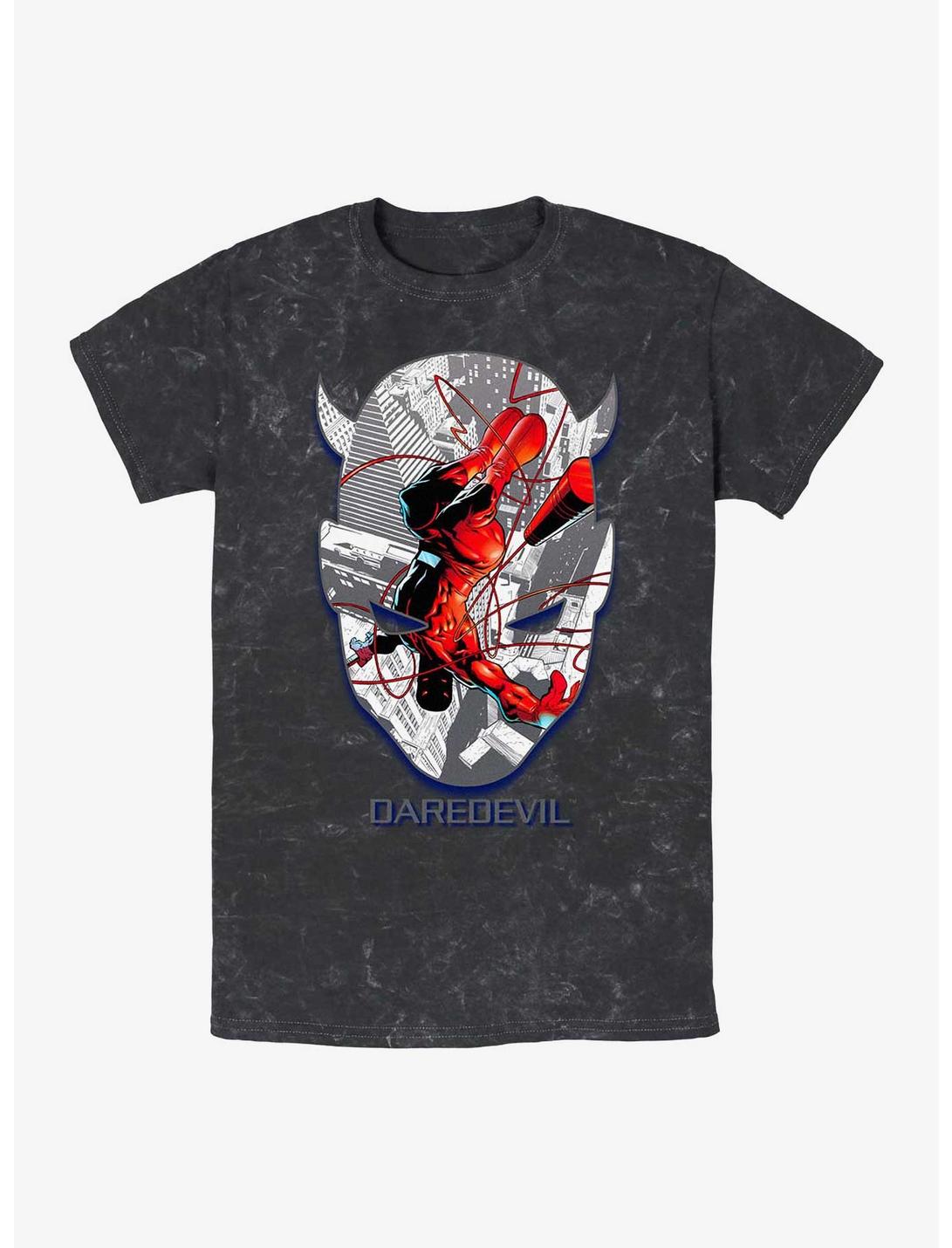 Marvel Daredevil Face Mask Mineral Wash T-Shirt