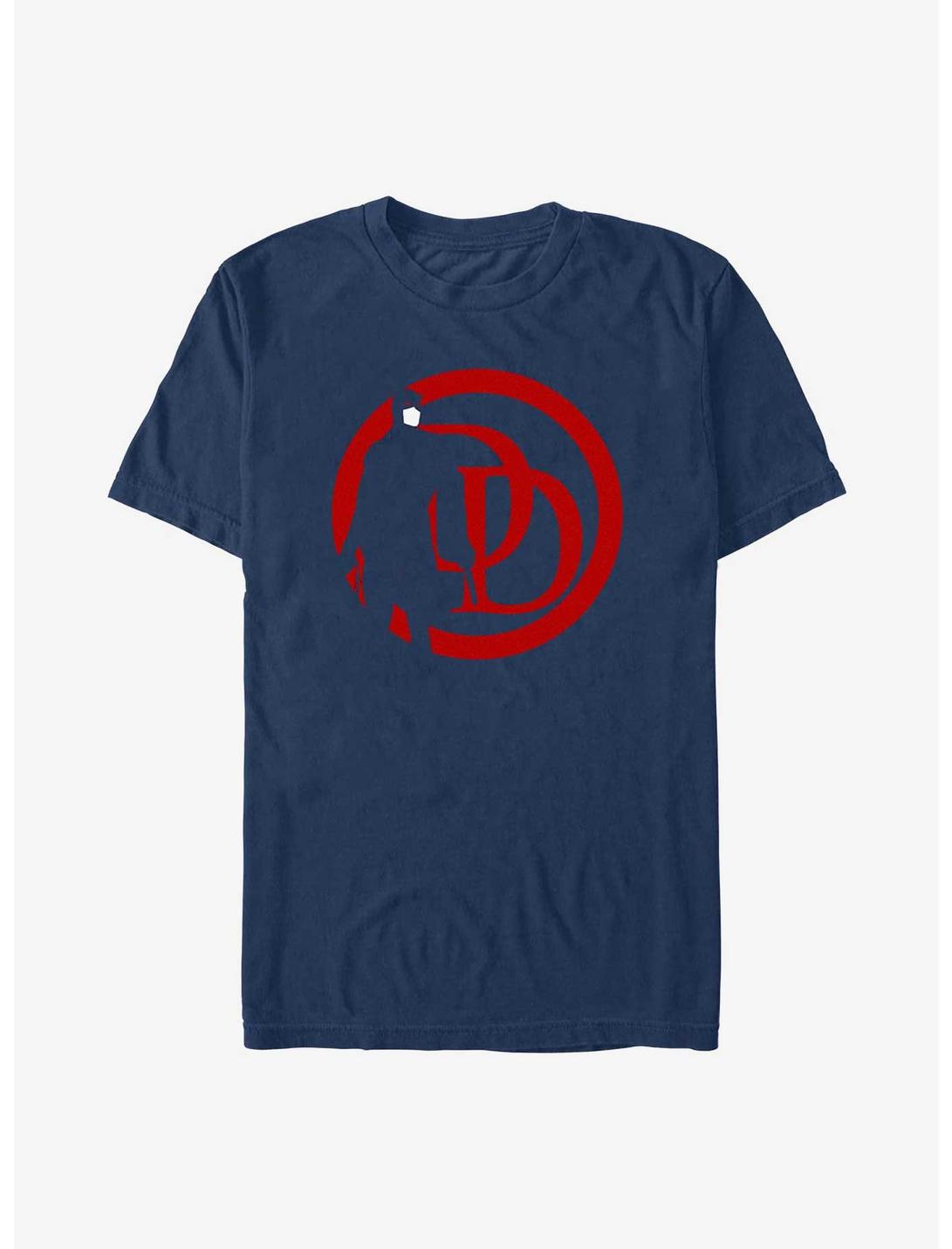 Marvel Daredevil Interlocking DD Standing Silhouette Garment Dye T-Shirt