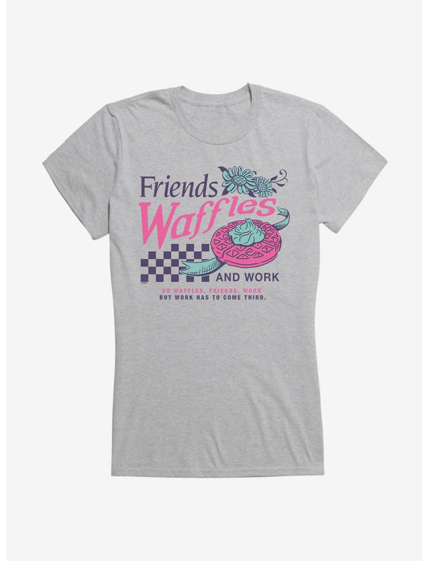 Parks And Recreation Friends Waffles Work Girls T-Shirt
